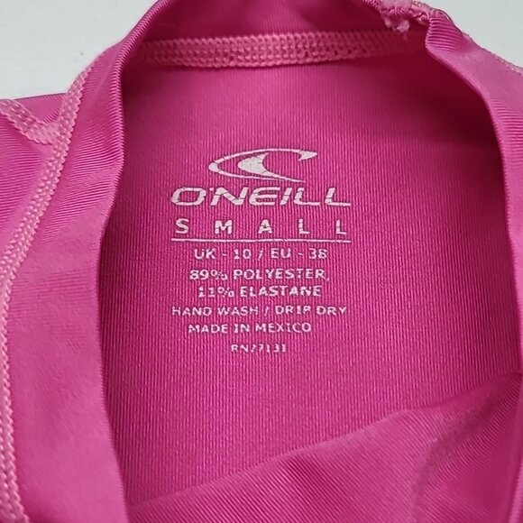 O'NEILL Surf Girls Long Sleeve Compression Shirt Stretch UPF 50+ Pink Size S - Picture 15 of 15